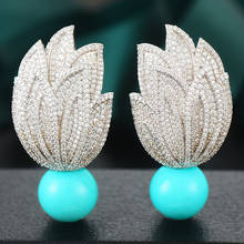 GODKI Jimbora 2020 Hot New Original Luxury Passionate torch Earrings Full Cubic Zirconia Bridal Wedding Women Girl Daily Jewelry 2024 - buy cheap