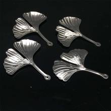 10pcs/lot Stainless Steel Filigree Ginkgo Leaf Charms for DIY jewelry making Wholesale 29*25mm 2024 - buy cheap