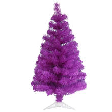 Mini árbol de plástico Artificial para decoración familiar, miniárbol púrpura de cifrado de 60/90 CM, adorno de Navidad, regalo de Navidad 2024 - compra barato