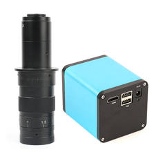 FHD 1080P @ 60FPS 1/2. 8 дюймов 2MP CMOS промышленный Автофокус микроскоп камера с фото видео запись + 120X/180X C-Mount объектив 2024 - купить недорого