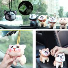 Car Ornament Air Freshener Car Dashboard Dog Cat Doll Cartoon Car Accessories Hanging Ornament 3D Dog Cat Pendant Car Decoration 2024 - buy cheap
