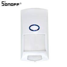 Sonoff-detector de movimento pir pir2 rf, sistema de segurança com alarme de entrada remoto, sem fio, 433mhz, antifurto, casa inteligente, alexa 2024 - compre barato