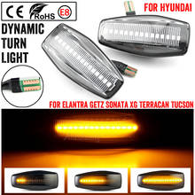 For Hyundai Elantra Getz Sonata XG Terracan Tucson LED Dynamic Turn Signal Light Side Fender Marker Sequential Indicator Blinker 2024 - buy cheap