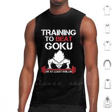 Gokuu tank top colete sem mangas masculino feminino algodão dbz 2024 - compre barato