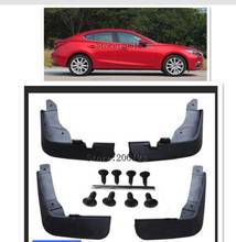 Передние и задние формованные Брызговики для Mazda 3 (BM) Axela, 4-дверный седан 2014-2017, брызговики, брызговики, щитки от грязи, 2015 2016 2024 - купить недорого