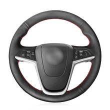 Hand-stitched Black Genuine Leather Anti-slip Car Steering Wheel Cover for Opel Mokka 2012-2019 Insignia 2008-2013 Astra (J) 2024 - buy cheap