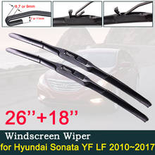 Lâmina de limpador do para-brisa do carro, para hyundai sonata yf lf 2010 ~ 2017, acessório do pára-brisa do carro, 2011 2012, 2013 2024 - compre barato