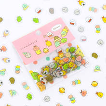 80 pcs/bag Japanese Stationery Stickers Cute Cat Sticky Paper Kawaii PVC Diary Bear sticker For Decoration Diary Scrapbooking 2024 - купить недорого