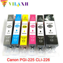 Vilaxh PGI-225 cli-226 Ink Cartridges for Canon Pixma PIXMA MG6120 MG6220 MG8120B MG8220 MX882 iP4820 iP4920 printer with chip 2024 - buy cheap