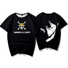 Camiseta de Anime de One Piece para hombres y mujeres, camisa de moda Popular Harajuku de One Piece, mono D. Camiseta de manga corta Luffy Roronoa Zoro 2024 - compra barato