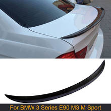 Rear Trunk Wing Spoiler for BMW 3 Series E90 M3 M Sport Sedan 4 Door 2006-2011 323i 325i 328i 335i Carbon Fiber Boot Lip Spoiler 2024 - buy cheap