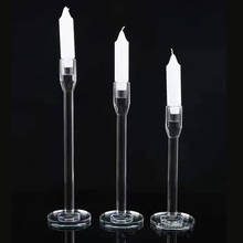 IMUWEN-portavelas de cristal para mesa, candelabro de cristal, soporte de mesa, centro de mesa para boda, decoración del hogar 2024 - compra barato
