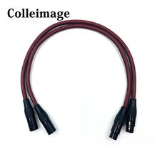 Colleimage Hifi Audio Cardas 2 XLR Balanced Interconnect Cable XLR Balanced Cable 3 Pin 2 XLR Male to 2 XLR Female Audio Cable 2024 - buy cheap