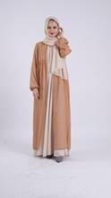 Vestido de lunares Abaya musulmán, Hijab de malla, Kimono abierto para Mujer, cárdigan, caftán árabe de Dubái, Eid, Ramadán, turco, islámico, africano 2024 - compra barato