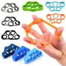 Silicone Finger Strengthener Hand Resistance Band Hand Grip Exerciser Strength Trainer Gripper B99 2024 - buy cheap