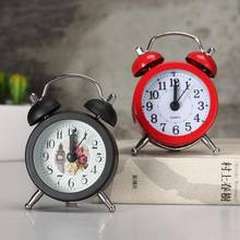 Reloj despertador creativo, Mini despertador de Metal, pequeño, electrónico, mesita de noche 2024 - compra barato