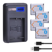 PowerTrust-batería NP-BG1 NP BG1 NPBG1 + cargador USB con LCD para Sony DSC-H3 DSC-H7 DSC-H9 DSC-H10 DSC-H20 DSC-H50 2024 - compra barato