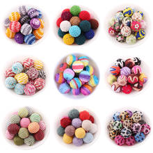 Handmade Do Grânulo de Plástico Acessórios 20MM 100 pçs/lote Gumball Bubblegum Beads Jóias Contas De Crochê Chevron Envolto Jóias Bead 2024 - compre barato