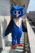 2019 Big Blue Owl Mascot Costume Halloween Birthday Party Fancy Dress Adult Size Apparel Cartoon Character Birthday Clothes Gift 2024 - buy cheap