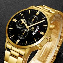 Luxury Men'S Watches Fashion Business Stainless Steel Male Quartz Watch Man Wristwatch Military Sport Clock Relogio Masculino 2024 - buy cheap