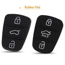 Kutery-almohadilla de goma de repuesto para llave de coche, 3 botones, plegable, remota, para Hyundai I30, IX35, Kia K2, K5 2024 - compra barato