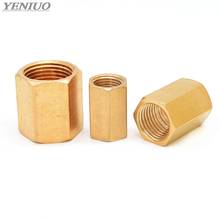 Brass Copper Hose Pipe Fitting Hex Coupling Coupler Fast Connetor Female Thread 1/8" 1/4" 3/8" 1/2" 3/4" BSP 2024 - buy cheap