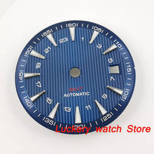 31mm blue Dial Luminous mark fit Miyota 82 series，ETA 2824 2836,Mingzhu DG2813/3804 movement-BP69 2024 - buy cheap