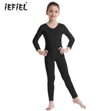 Kids Girls Long Sleeves Ballet Dance Costume Stretchy Slim Fit Gymnastics Leotard for Girls Ballerina Jumpsuit Unitard Dancewear 2024 - buy cheap