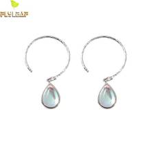 Moonstone Water Droplets Ear Hook Real 925 Sterling Silver Drop Earrings For Women Fine Earings Fashion Jewelry Wedding Flyleaf 2024 - buy cheap