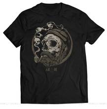 T-Shirt Sailor Skull AHOI Totenkopf Kapitan Bart Beard Captain T Shirt Herren S-5XL Summer O Neck Tops 2024 - buy cheap