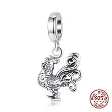 fit original Pandora charm bracelet 100% 925 sterling silver brave rooster pendant for women necklace charms jewelry DIY gift 2024 - buy cheap