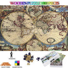 Ancient World Map 1000 Pieces Puzzle Wooden Jigsaw Puzzle Toys for Adults High Definition DIY Wooden Puzzles Kids Nice Toys Gift 2024 - buy cheap