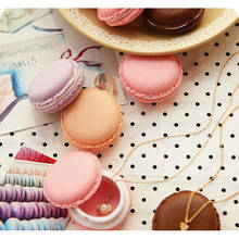 Portable Candy Color Mini Cute Macarons Carrying Case Organizer Storage Box For Jewelry Ring Necklace 2024 - buy cheap