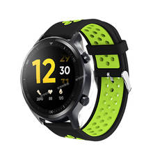 Pulseira de relógio de silicone para realme, pulseira de reposição para relógio esportivo realme s de 20/22mm 2024 - compre barato