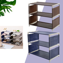 Coffee Navy 3/4/5 Layers Shoe Rack Multi-functional Hallway Cabinet Organizer Holder Bedroom Storage Solid Stand Shoes Shelves 2024 - buy cheap