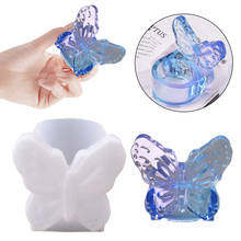 Butterfly Tea Light Candle Holder Silicone Mold Resin Making Epoxy Casting Craft Mirror Storage Box 2024 - buy cheap