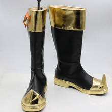 Fate Apocrypha Caster of Red William Brick, zapatos de Cosplay negros, botas, accesorio de disfraz para fiesta de Carnaval y Halloween 2024 - compra barato