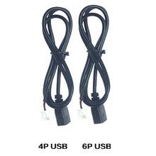 2Pcs 4Pin+6Pin Connector USB Cable for Car Radio Stereo 1M USB Cable USB Adapter Vehicle Replacement Accessories 2024 - buy cheap
