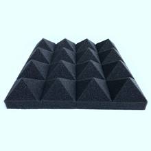 Paneles de pared de tratamiento piramidal de absorción de sonido, espuma insonorizada de calidad, 12 Uds. 2024 - compra barato