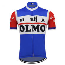2020 Retro Cycling Jersey Men's Summer RACE Team BLUE Bike Cycling Clothes Tops MTB Customized Racing Ciclismo Clothes Triathlon 2024 - buy cheap
