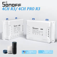 SONOFF-módulo de Control inteligente para el hogar, dispositivo de cambio de aplicación con 4 canales, R3/ 4CH PRO R3, Wifi, 4 entradas, para Alexa y Google Home 2024 - compra barato