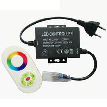 110V 220V RGB Led Controller 1500W Power Switch 5KEY RF Remote Control Wireless Touch Dimmer with EU / US Power Plug 2024 - buy cheap