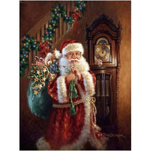 Christmas Santa Claus DIY 11CT Embroidery Cross Stitch Kits Craft Needlework Set Printed Canvas Cotton Thread Home    Wholesale 2024 - buy cheap