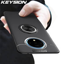 Keysion-capa de celular à prova de choque., proteção traseira macia de silicone com suporte de anel magnético para oneplus 7t 7 pro 7t 6 6t. 2024 - compre barato