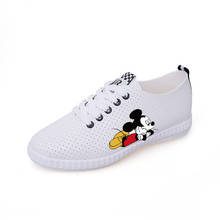 Disney children's cartoon Mickey Mouse girl adult non-slip soft sole casual shoes printing sports shoes breathable running shoes 2024 - buy cheap