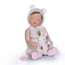 NPK кукла 50 см полностью силиконовая кукла реборн девочка bebes reborn ручная краска красная кожа укоренившиеся волосы Водонепроницаемая игрушка для ванны bonecas 2024 - купить недорого