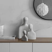 Arte corporal de cerámica creativo nórdico, decoración Simple, entrada de armario de vino, sala de estar abstracta, adornos para el hogar 2024 - compra barato