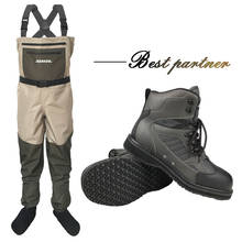 Одежда для рыбалки, сапоги, одежда для ловли нахлыстом, уличные охотничьи водонепроницаемые брюки и резиновая подошва, комплект обуви, костюмы для бисероплетения, сапоги DXR1 2024 - купить недорого