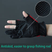 1 Pair Fishing Slip-Proof Gloves Dew Three-Finger Fishing Gloves Fishing Gear Supplies hunting gloves  gloves three fingers 2024 - buy cheap