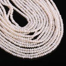 Freshwater Oval White Pearl Loose Beads 2.5-3 Mm For DIY Bracelet Earring Necklace Sewing Craft Jewelry Accessory 2024 - buy cheap